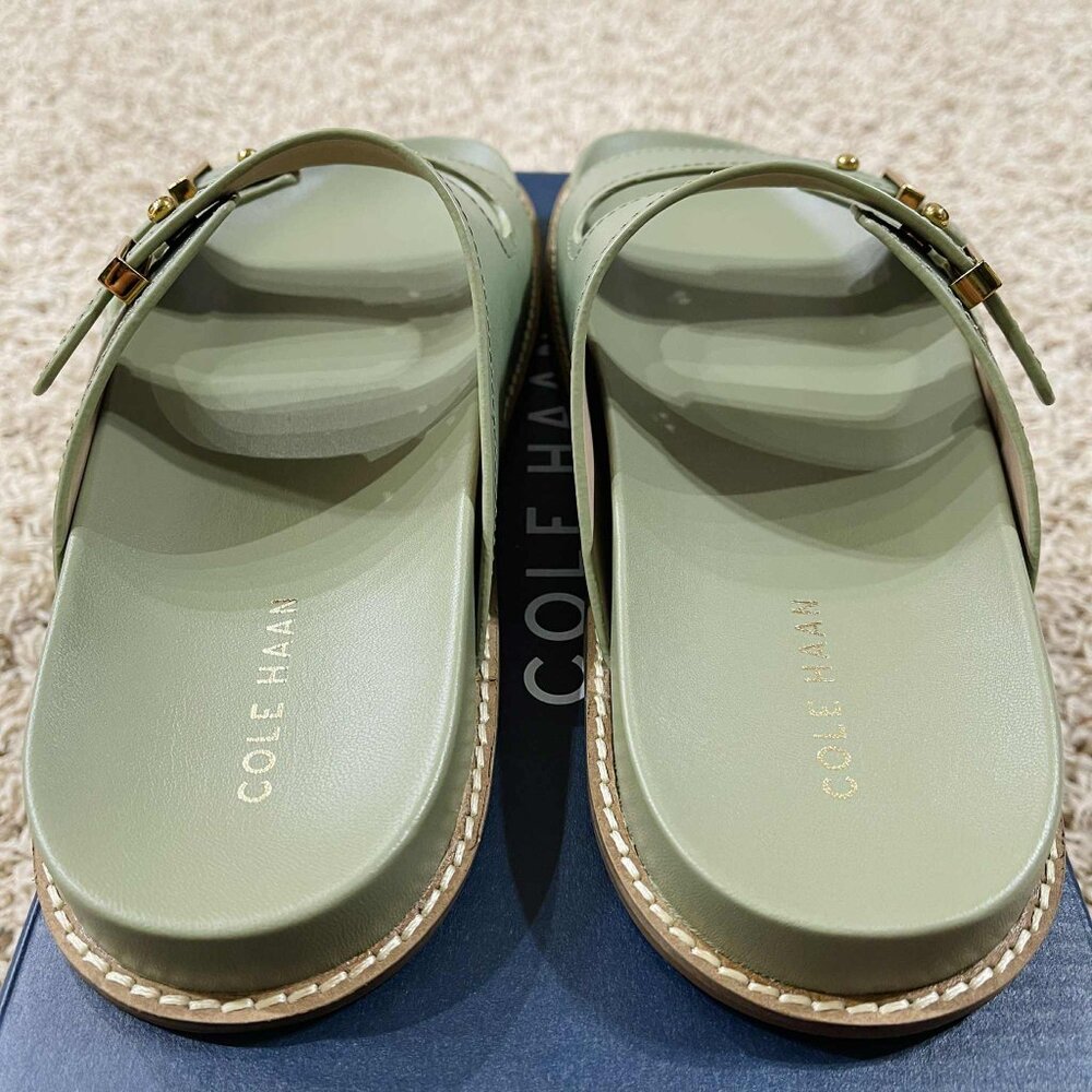 Cole Haan Women's Marisol Footbed Sandals Shoes Oil Green, Size 9 (New in Box) - Picture 10 of 16